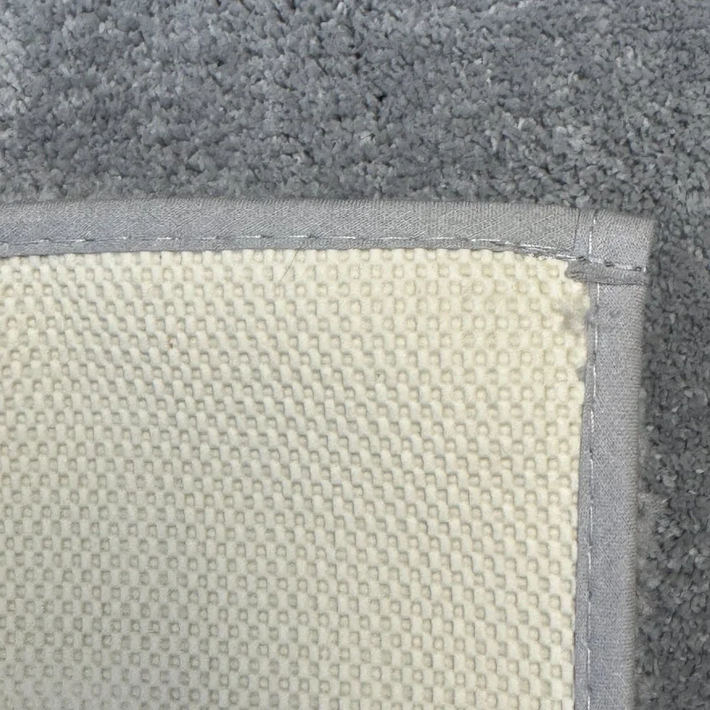 DKNY 21 x 34 Gray Non Slip Latex Back Bath Rug Mat Grey Charcoal